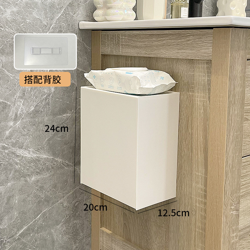 Baño pequeño armario sin perforación inodoro superior estante de almacenamiento Baño todo tipo de caja de almacenamiento de toallas colgadas en la pared