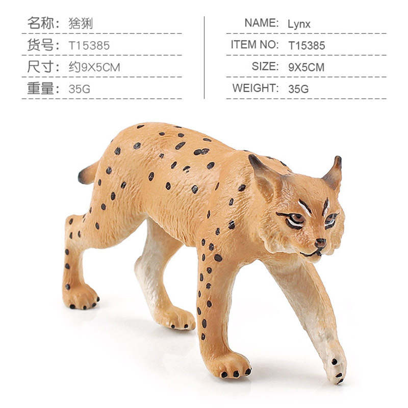 Simulación transfronteriza animal del bosque CATx modelo de juguete para niños gato cognitivo CATx Castor salvaje decoración adornos