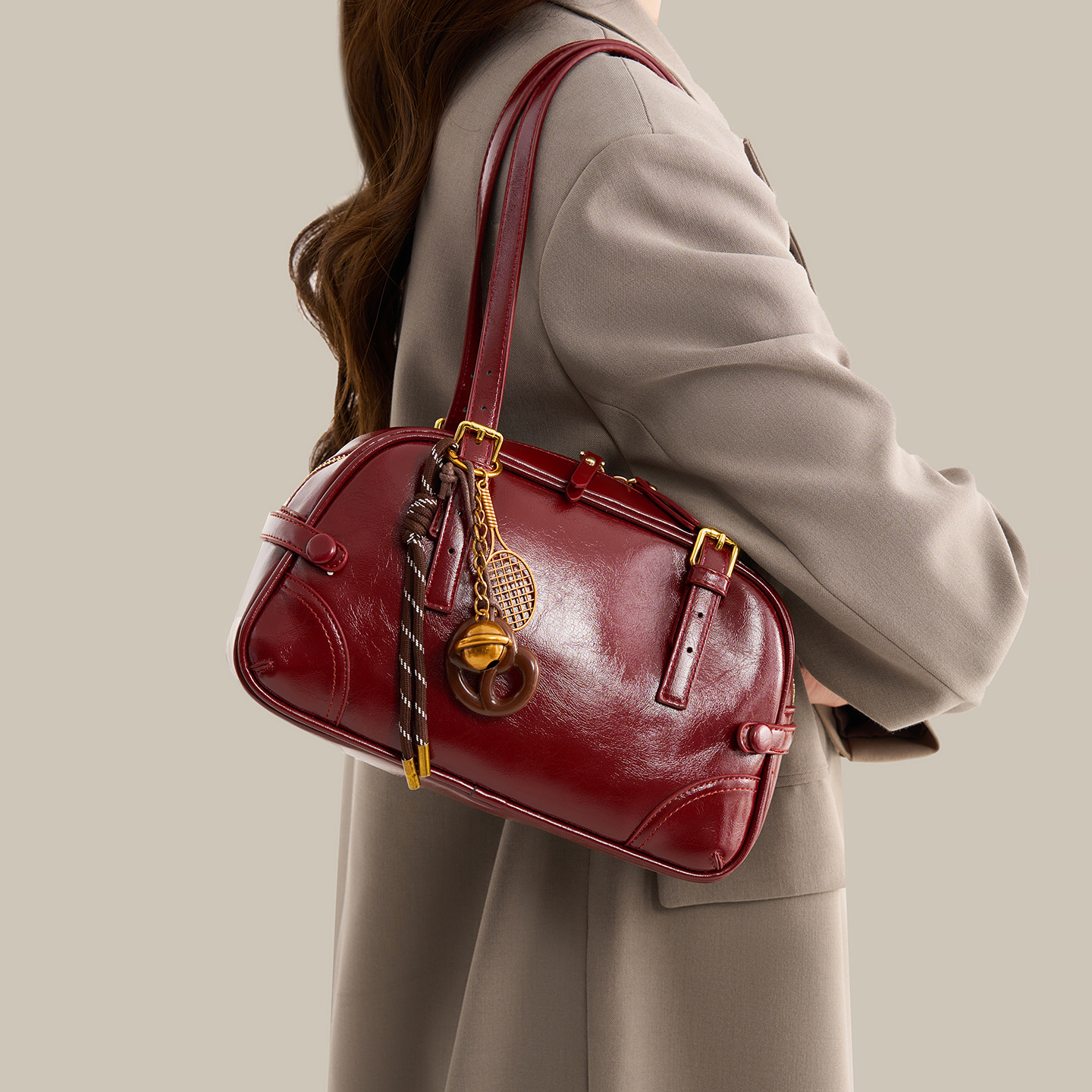 British Style Large Capacity Tote Bag Lightweight Shoulder Bag_voghion.com