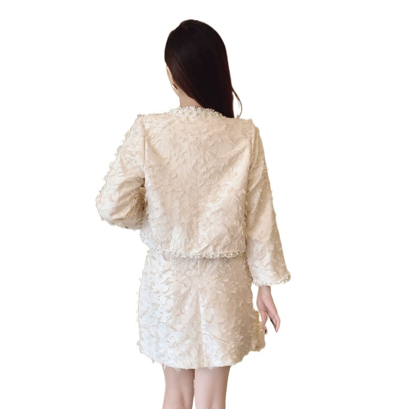 Autumn small set, skirt, Chanel style