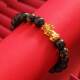Bracelet imitation obsidian sand gold six words mantra bracelet ethnic style men and women piqiu live drainage wholesale