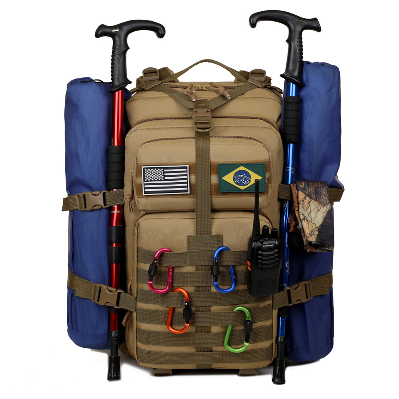Bolsa militar de gran capacidad para hombres, camping a campo traviesa, bolsa de senderismo, bolsa de deportes de montañismo, mochila táctica al aire libre, mochila