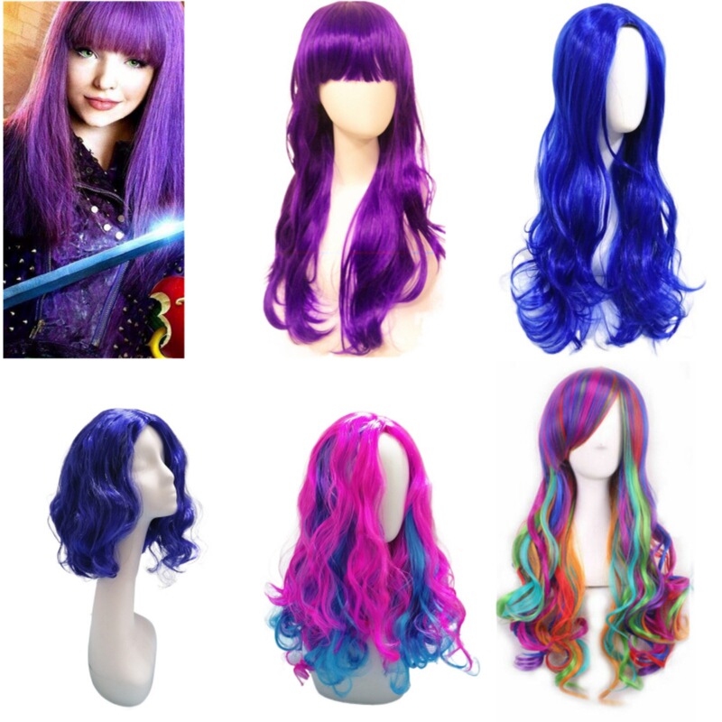 European and American Wig Descendants 4 Descendants 2 Starlight Successor Mal Wig cosplay Little Red Wig