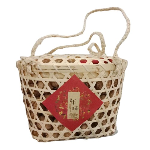 Bamboo egg packaging basket hairy crab tea walnut native product packaging bamboo hand basket wholesale manufacturer