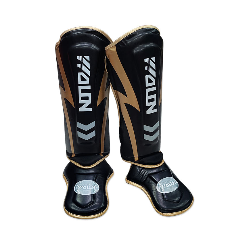 Muay Thai Leg Guard Sanda Fighting Foot Back Shin Guard Boxing Thickened Fighting Guard Ankle Guard Taekwondo Leg Guard