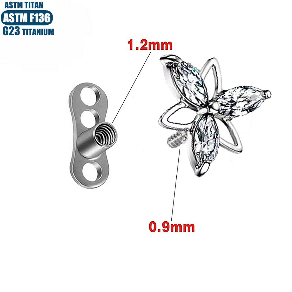 Labret stud lip piercing jewelry styling detail