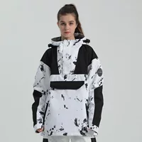 Новый лыжный костюм женский контратак внешней торговли открытый спорт шпон двойной доски теплый ветер водонепроницаемый американский снег костюм мужской