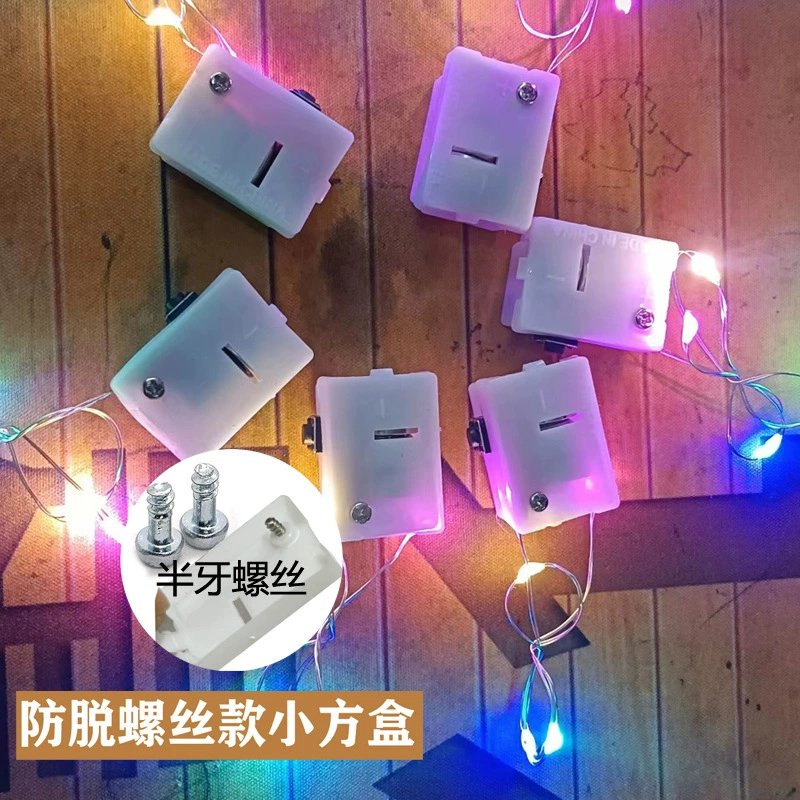 Трансграничная анти-выпадающая лампа струнная пуговица батарейная коробка светодиодная медная лампа для украшения комнаты для украшения атмосферы маленькие цветные огни оптом