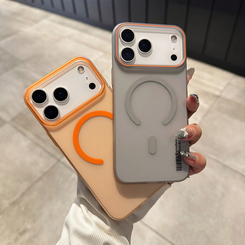 苹果17promax半透磁吸手机壳 iPhone16肤感磨砂15/14柔砂13保护套|undefined