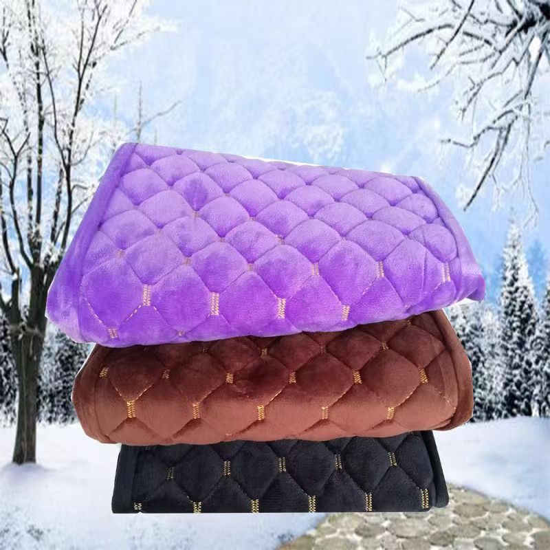 Electric car seat cover thickened fleece-lined motorcycle seat cover autumn and winter warm cotton seat cover battery car seat cover