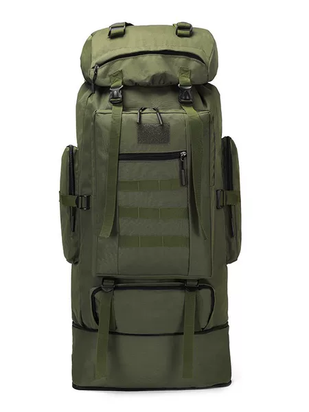 100L Large Capacity Outdoor Sports Mountaineering Bag Expandable and Heightened Travel Backpack Men's and Women's Camping Style Backpack