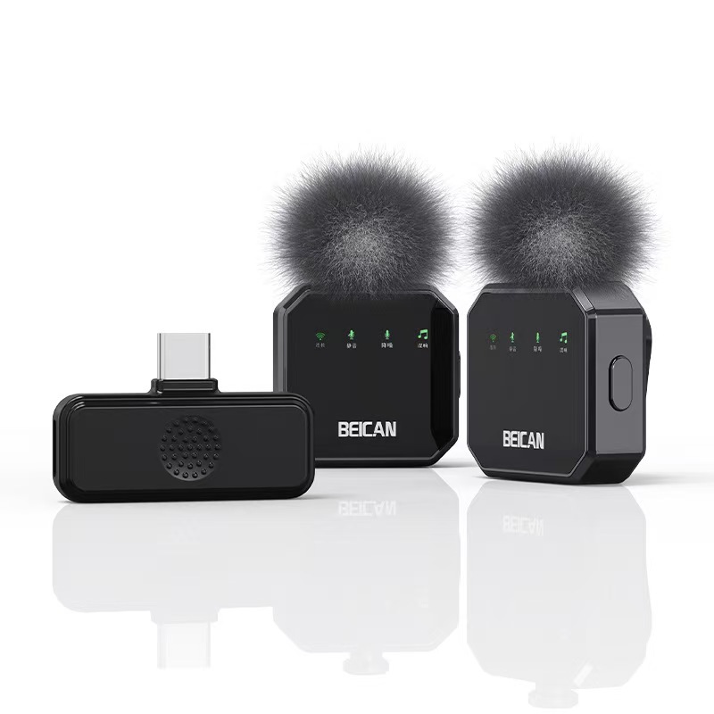 Micrófono inalámbrico collar clip tipo radio micrófono de transmisión en vivo ancla dispositivo de grabación de audio collar clip tipo teléfono móvil disparar video transmisión oral