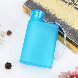 学生A5纸张杯户外便携水杯潮流简约磨砂水壶扁形学生高颜值