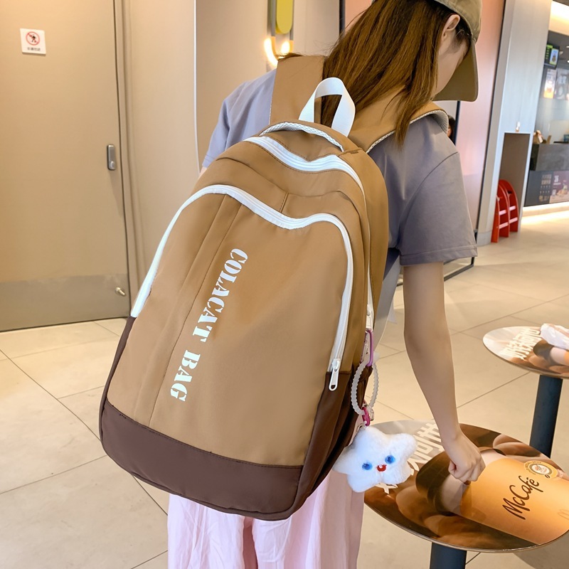 かばん女子中学生の新型衝突色日系ランドセル大容量高校生大学生シンプル学生リュックサック|undefined