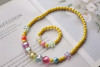 Shiny acrylic cute children's necklace and bracelet, set, Korean style, wholesale