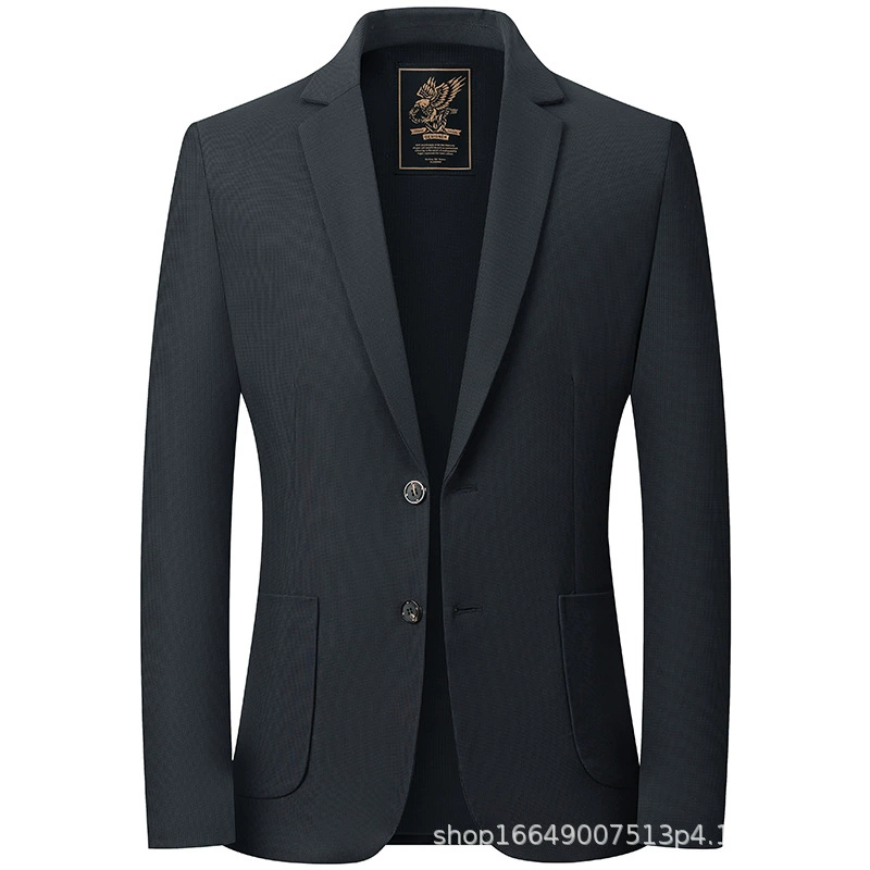 Мужской повседневный пиджак нового стиля 2025 года, весенне-летний пиджак, однотонный пиджак, весенне-осенний высококачественный однотонный пиджак, мужская одежда