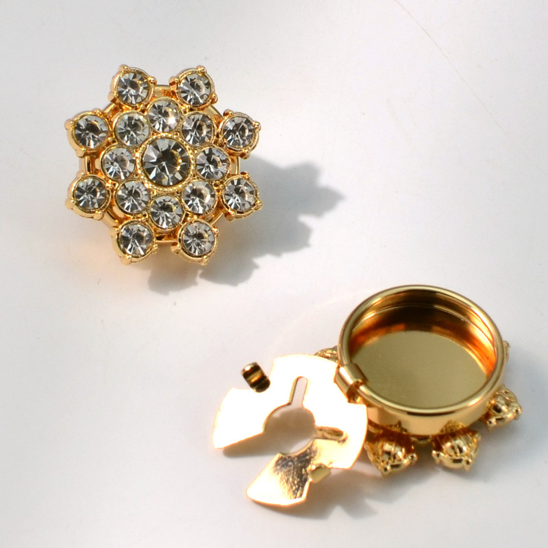 Button coverメーカークロスボーダーシャツカフスカフス花柄花柄飾りボタンカバー|undefined