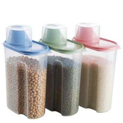 厨房密封米桶家用五谷杂粮防虫防潮收纳罐干货食品存储大号储物盒
