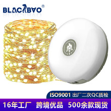 跨境新款LED露营灯USB充电七彩串灯卷尺收纳户外氛围帐篷灯野营灯