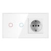 157 touch single circle white two open + German style