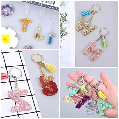 DIY Crystal Droplet Casting Letter and Number Mold 26 English Letter and Number Mold High Mirror Process