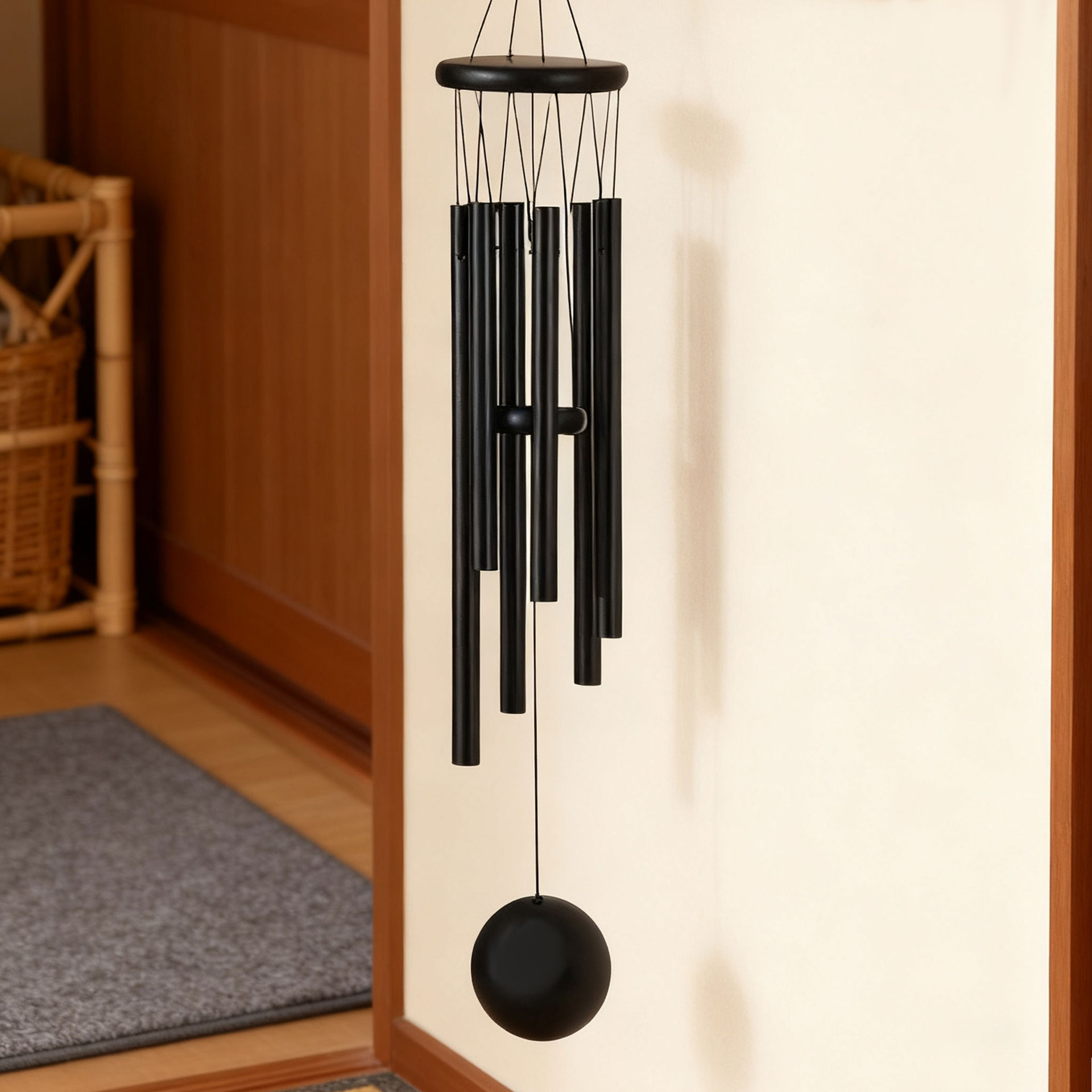 088 블랙 라운드 펜던트