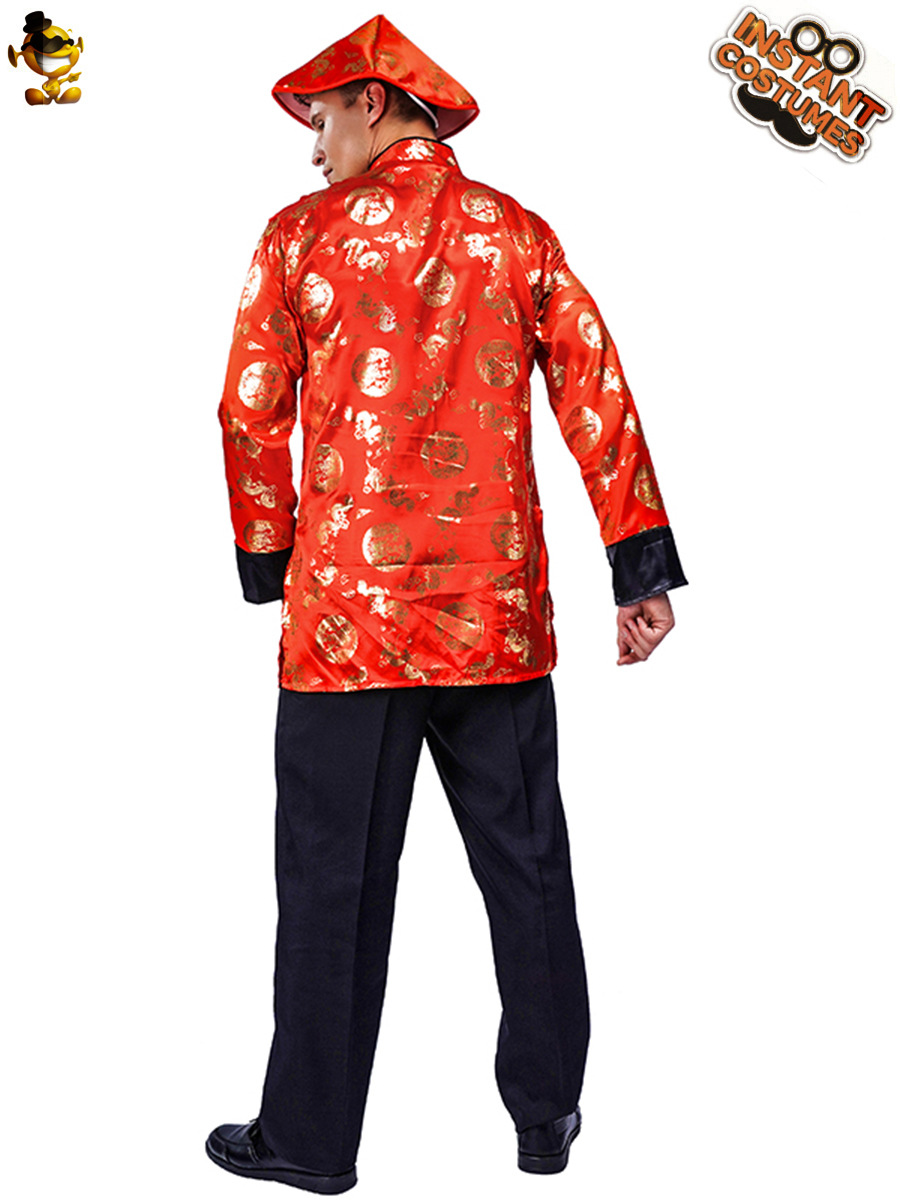 Halloween gran macho rojo Tang traje hanfu Cosplay disfraces cos etapa rendimiento ropa de fiesta