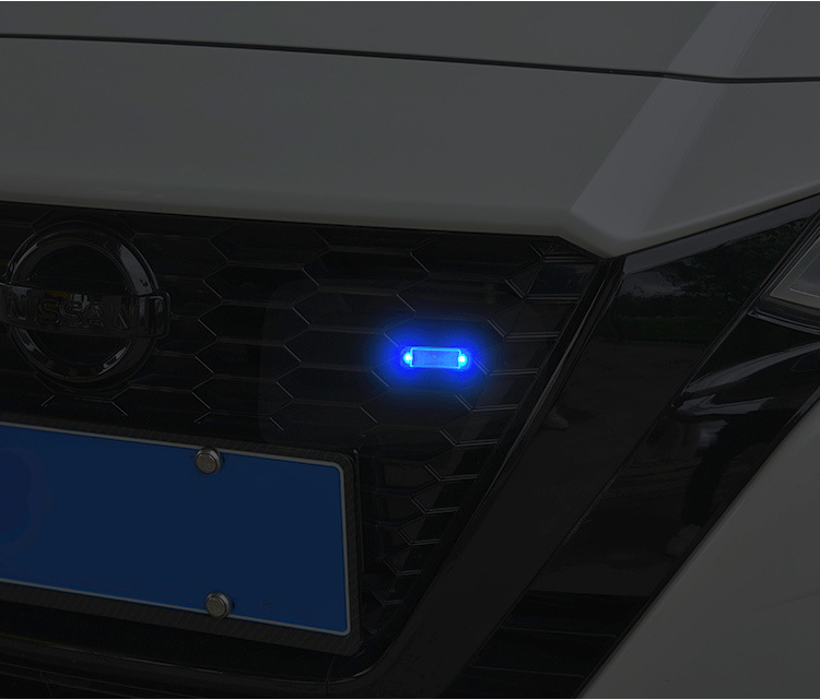 Car Solar Warning Light, In-Car Wiring-Free Modification, Simulated Anti-Theft Universal Sensor Led Decorative Breathing Light