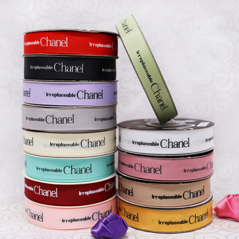 Xiaoxiangfeng Letras inglesas Cinta Embalaje de flores Pastel de cumpleaños Cinta Centro comercial Disposición de exposiciones Cinta acanalada Transfronteriza