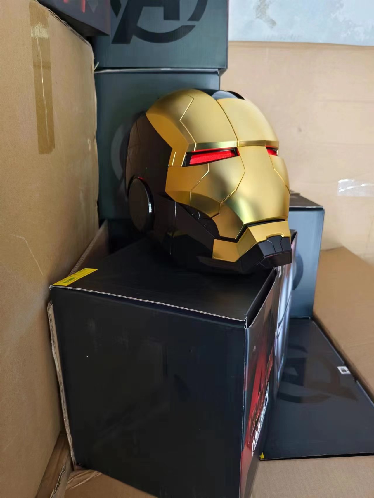 2025 New Iron Man Helmet Black Gold/Silver Voice Control Mask
