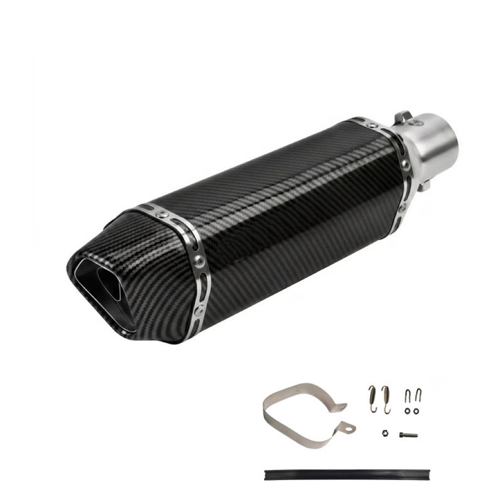 Motorcycle Modified Universal Exhaust Pipe Silencer Small Hexagonal Huanglong 600 Little Ninja 250 Yongyuan 350R25/R