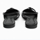 Black Pointed Open Heel Flat Ballet Shoes 2023 New Versatile Baotou Sandals Women's Design Feel Single Shoes
