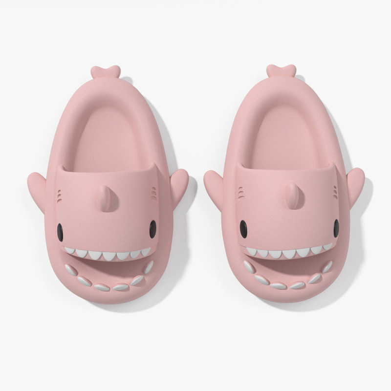 Sandalias para niños de tiburón transfronterizo sandalias niños 2023 de verano nuevos niños EVA Luz de mierda sensación casa zapatillas niñas