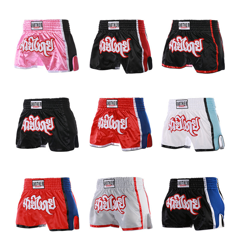 Mesh-Style Muay Thai Shorts, Durable, Simple and Stylish, for Boxing and Martial Arts Training, Quick-Drying, Trendy for Kids and Adults