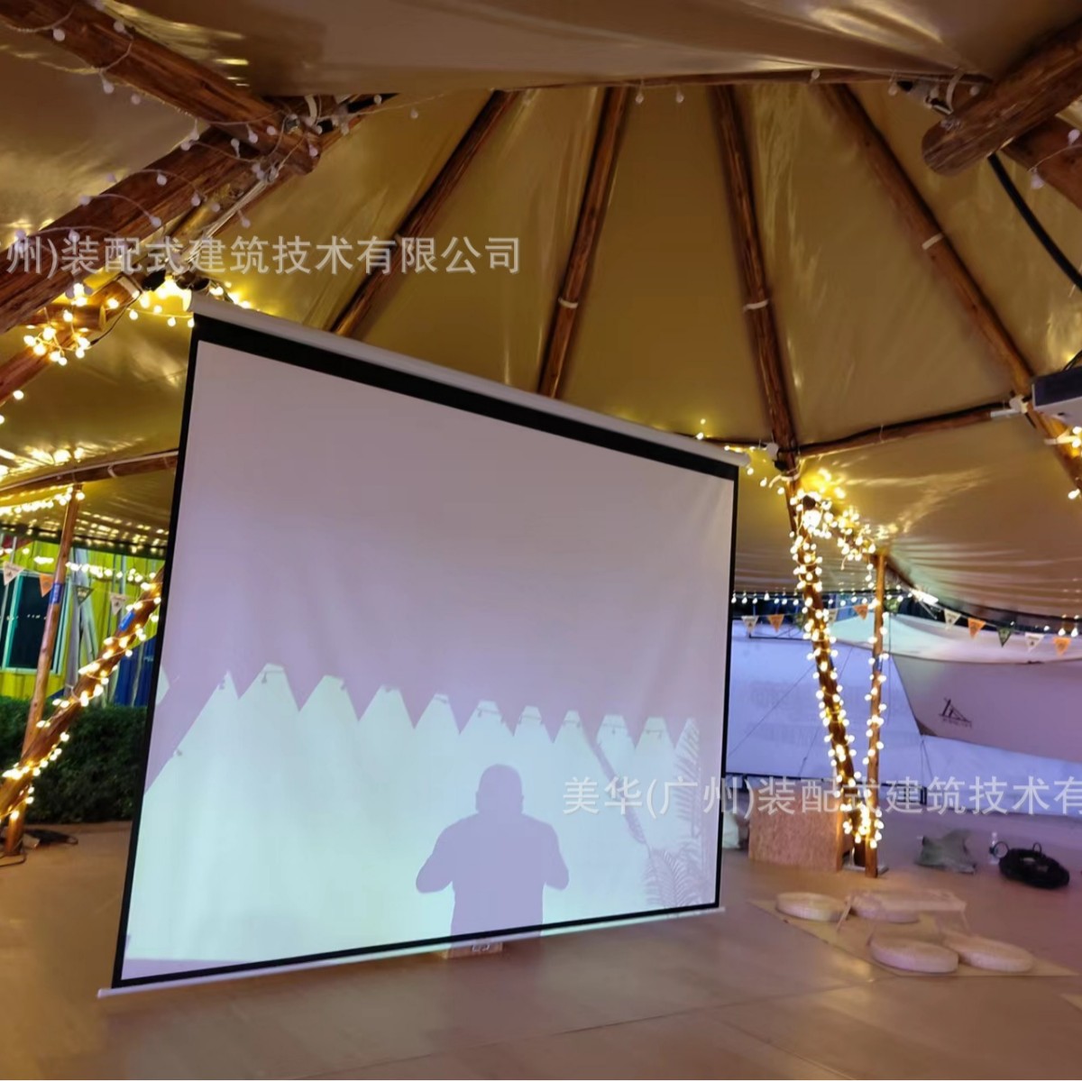 Tienda de madera India Guangzhou Changlong área escénica sala de recepción restaurante tienda de actividad de visualización de ocio multi-Peak