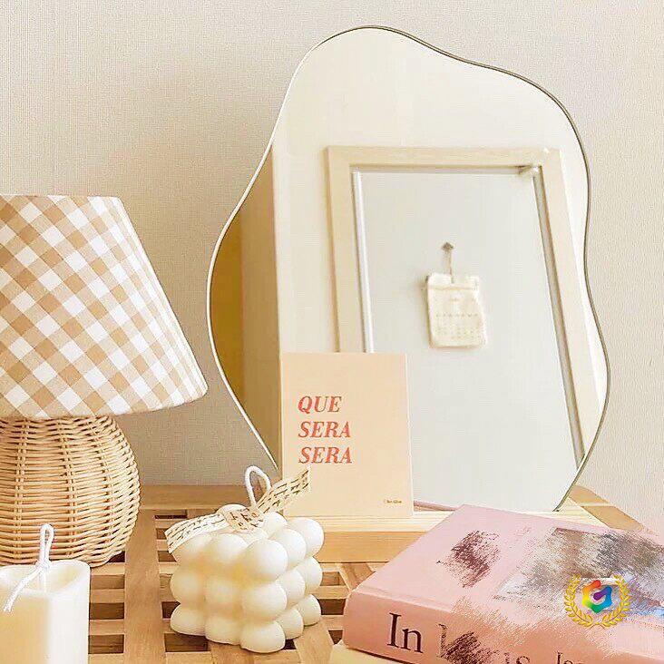 Irregular Makeup Mirror, Special-Shaped Wedding Welcome Mirror, Desktop Acrylic Vanity Mirror, Photo Prop, Decorative Painting Ornament