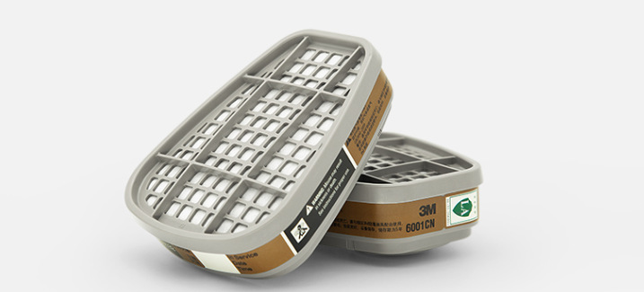 3m滤毒盒6001CN防甲醛防毒面具过滤盒(2个/包）