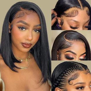 �ٰl �W��Ůʿ�ٽz�ٰl ��Ȼɫ���ɷֶ�ֱ�lbob wig�����^