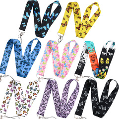 帝王蝶手機掛繩長短款織帶證件卡U盤相機吊牌掛脖鑰匙鏈滌綸織帶