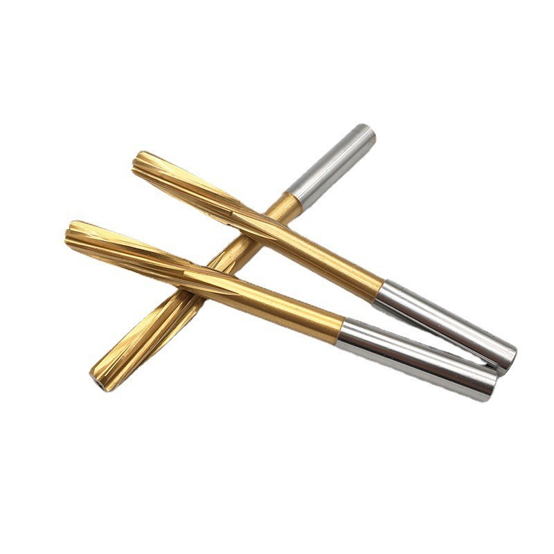 螺旋铰刀高速钢机用铰刀含钴镀钛不锈钢专用绞刀高精度H7非标3-20