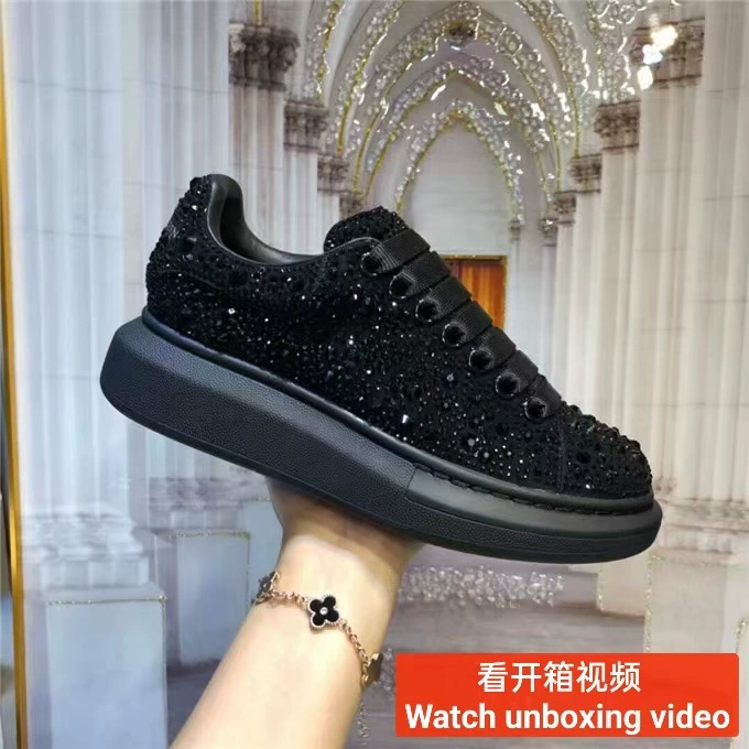 Маккуин новая белая обувь со стразами