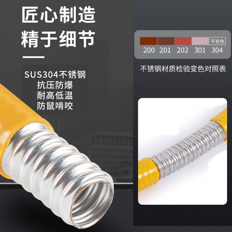 3分4分ステンレス製ガス管束304ステンレス製ガスベローズ埋め壁天然ガス管|undefined