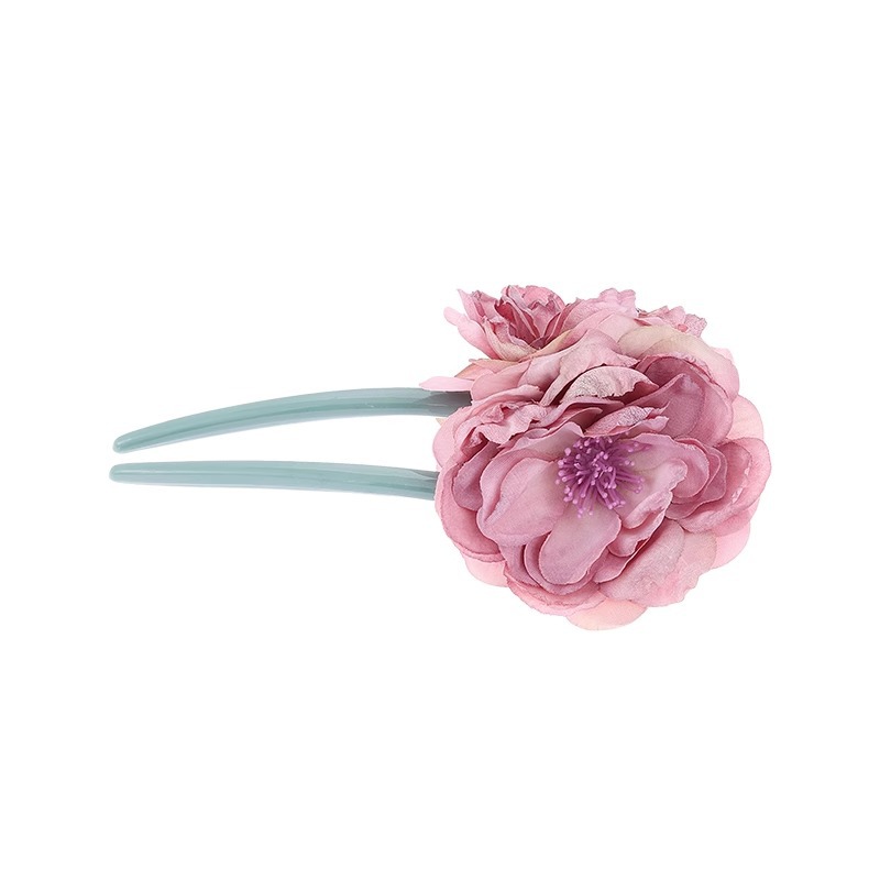 Flores en forma de U pinzas de alta sensación detrás de la cabeza dispositivo de cabello pinzas de cabello pinzas de cabello 2025 nuevo estilo simple accesorios para el cabello diarios