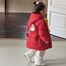 女童90白鸭绒羽绒服儿童冬季保暖羽绒棉服女宝宝洋气冬装加厚外套