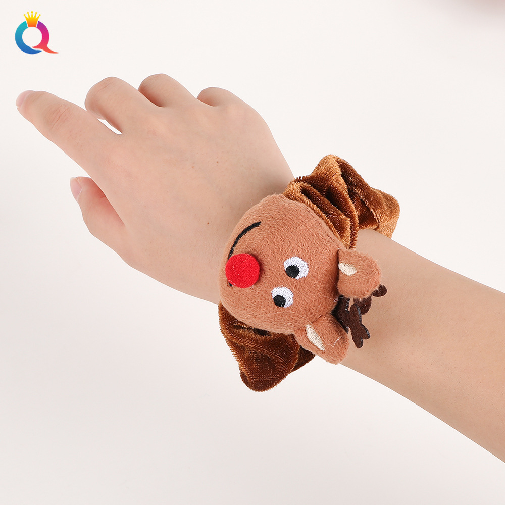 Christmas gift Christmas headdress plush large hair band high-grade hair tie ins large ring_voghion.com