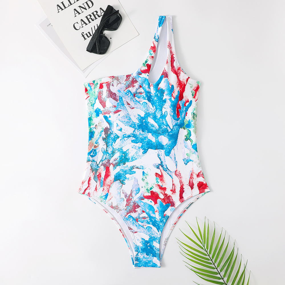 Coral Pattern Women's Beach Coral 1 Piece One Piece