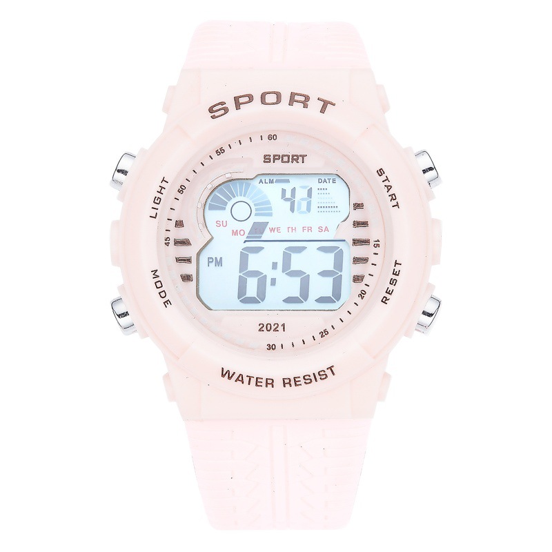 Reloj deportivo electrónico de unicornio de moda en verde matcha para estudiantes masculinos y femeninos, venta al por mayor de fábrica de relojes LED