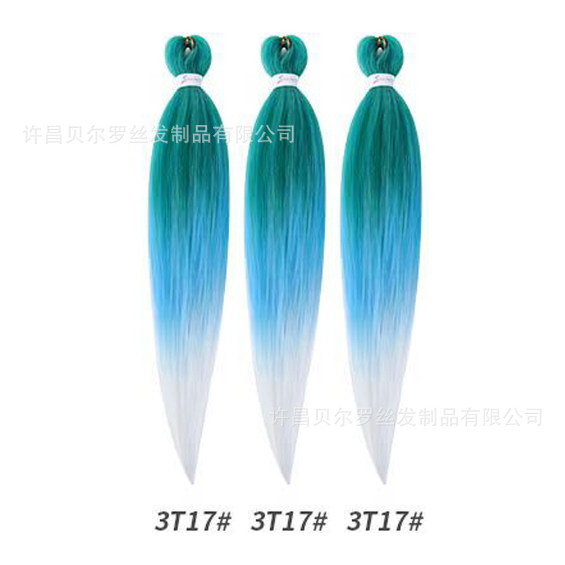 Kit de 3 pelucas EZ Braid – cabello synthetic, colores sólidos/degradé