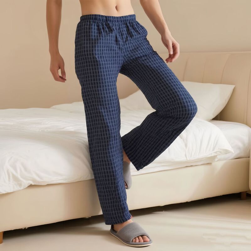 Men's Pajamas Autumn and Winter German Velvet Thin Velvet Double-Sided Thickeneded Brushed Loose Pants Can Be Worn Outside Casual Home Pants Autumn Pants