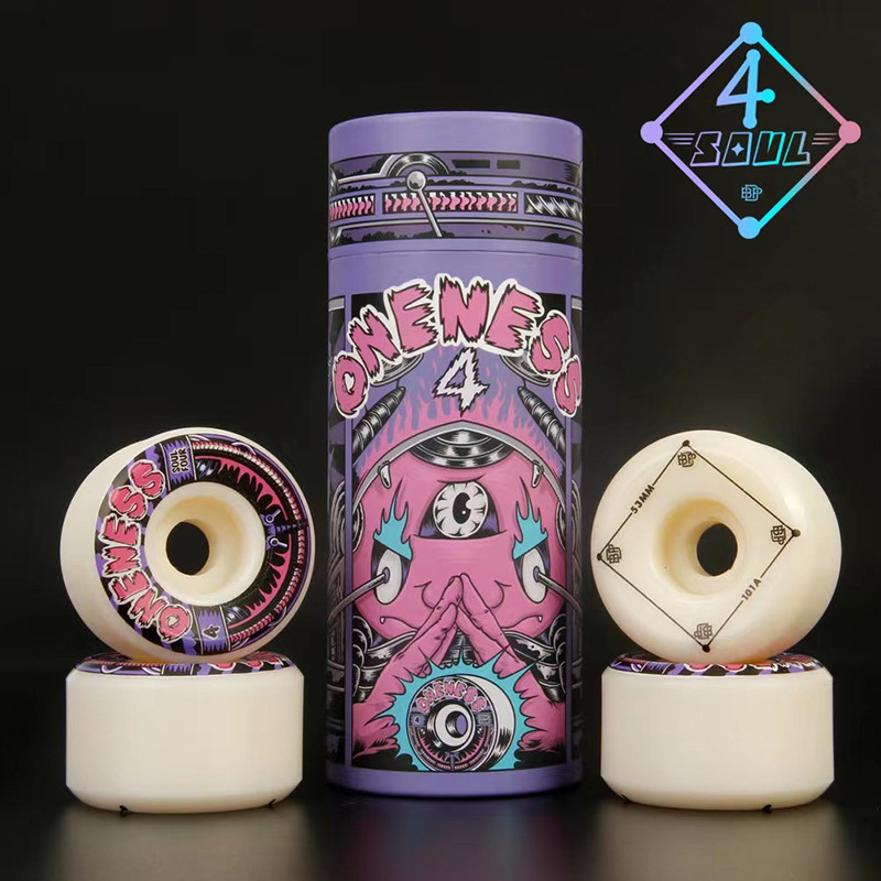 Soul moving wheel oneness professional skateboard wheel action wide wheel high hardness high rebound 104A soul moving 8 soul moving 9